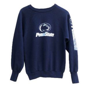 Vintage 80s Penn State Crewneck Crew Neck Sweatshirt Pullover Signal USA S/M